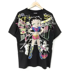 新品 Betty Boop ベティ・ブープ 両面プリント Tシャツ 黒 XL