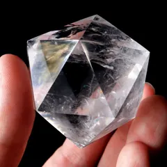 正二十面体 クリスタル水晶 4cm プラトン立体 神聖幾何学