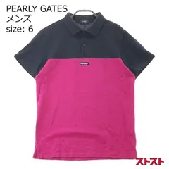 【新品未使用】PEARLY GATES パーリーゲイツ ポロシャツ (6)XL 美品 パーリーゲイツ ポロシャツ 6 メンズ XL PEARLYGATES 中古