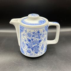 メリタ　Melitta　コーヒーポット　陶器　花柄　ブルー