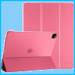 2020 2018） 2021 スリム 第6/5/4/3世代に適用（2022 ケース 三つ折り 12.9 Pro スタンド iPad スマートカバー iPad (2024) Pencilのペアリングと充電に対応 M2 - 13インチ Air メロンピンク Pr