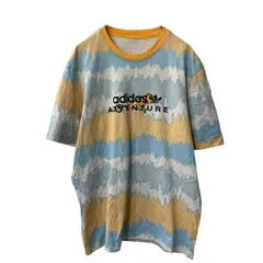adidas 半袖 プリントTシャツ 2XL～ ペールオレンジ ライトブルー アディダス カメレオン ビッグサイズ 古着卸 アメリカ仕入 a705-5734