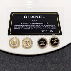 【今日特価】Chanel ダブル C モノトーン ピアス 送料無料！在庫限定セール価格-MM輸入