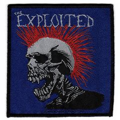 オフィシャル バンドワッペン ジ・エクスプロイテッド THE EXPLOITED Mohican ブルー 青
