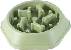 KOUKOA ペットボウル 早食い防止 食器 健康管理 肥満防止 ゆっくりフードボウル スローフード 中型犬 大型犬( ライトグリーン)