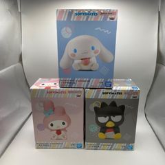 未開封　サンリオキャラクターズ　３点セット　SOFVIMATES　～マイメロディ～～バッドばつ丸～～シナモロール～　プライズ　フィギュア　バンダイ　バンダイナムコ　バンプレスト