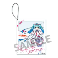 【新品】レーシングミク SPA 2025 キービジュアル1 Ver. ポラロイド風アクリルキーホルダー【正規品】