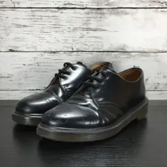 Dr. Martens 3EYE SHOE ドクターマーチン 3ホール レザー シューズ 23cm ブラック 黒 10078 L01284