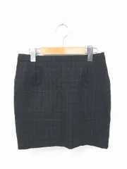 コラージュ ガリャルダガランテ COLLAGE GALLARDAGALANTE スカート タイト ミニ チェック サイドファスナー 1 緑 黒 グリーン ブラック /TT25