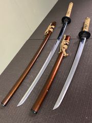 ☆本日特価！【模造刀黄金色大/小セット紫袋入】 - メルカリ
