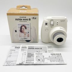 ■元箱付きの極上品 FUJIFILM フジフイルム インスタントカメラ instax mini 8 「チェキ」 ホワイト