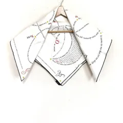 HERMES(エルメス) スカーフ美品  カレ70 白×ネイビー DREAM