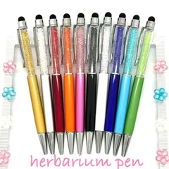 ハーバリウム ボールペン 完成品 太さ1.0mm 替え芯1本付き タッチペン 送料無料 記念日 記念品 卒業 入学 就職 母の日