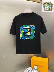 【今日特価】Fendi 2025 早春新款ショートスリーブ丸首 T シャツ-1