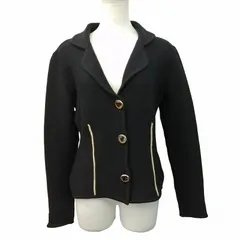 クロエ CHLOE ニット テーラードジャケット デザインボタン 黒 ブラック ■GY14のサムネイル