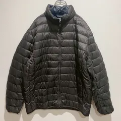 UNIQLO ユニクロ　メンズ　アウター　ダウンジャケット　キルティングジャケット　ダウンコート　スタンドカラー　フルジップアップ　無地　単色　モノトーン　ブラック系　LLサイズ　ダウン90％　フェザー10％　シンプル　カジュアル　SU648h1078