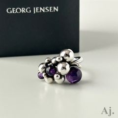 ジョージジェンセン　リング　ムーンライトグレープ　アメジスト　シルバー　53 ムーンライト グレープ (MOONLIGHT GRAPES) リング