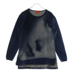 Vivienne Westwood (ヴィヴィアンウエストウッド) 80s マレーネ ディートリッヒ デニムデザイン クルーネック 長袖Tシャツ インディゴのサムネイル