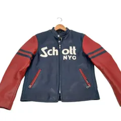 美品！Schott ソリッドクラシックレーサー シングルライダースジャケット Schott N.Y.C（ショット） Schott(ショット) クラシックレーサー