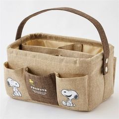 SNOOPY スヌーピー  PEANUTS ピーナッツ バッグインバッグ 自立 小物入れ  整理 トートバッグ 収納ボックスバック