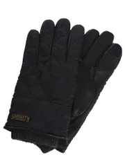 POLO RALPH LAUREN (ポロラルフローレン) キルティング×羊革 裏起毛 手袋 RLPG0078F3 ブランド メンズ 男性 レザー (ブラック)