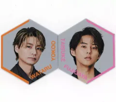 【中古】マグネット・磁石 横尾渉＆藤ヶ谷太輔(Kis-My-Ft2) MAGFACTオリジナルマグネット2個セット 「CD MAGFACT 初回盤B」 購入特典