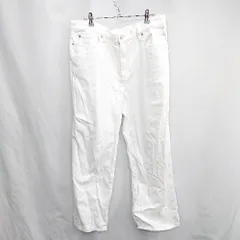 ◇ ⊂ UNIQLO ユニクロ デニム ワイドパンツ サイズ34 ホワイト レディース E  【1502180007743】