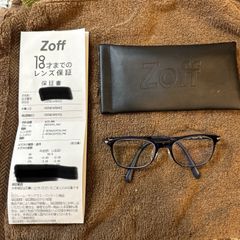 Zoff ゾフ　メガネ　子供用　ブルー　保証証あり　フレーム Zoff ゾフ メガネ 子供用 ブルー 保証証あり フレーム - メルカリ
