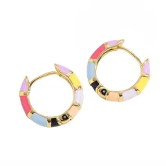エナメル ピアス カラフル レディース かわいい おしゃれ カジュアル 韓国 姫 オルチャン 華やか ナチュラル ギフト 贈り物 贈りもの 新品