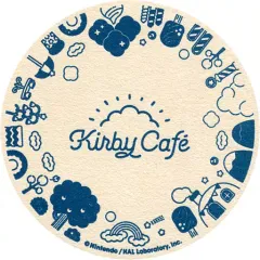 【中古】コースター(キャラクター) カフェロゴ(ブルー) オリジナルコースター 「星のカービィ カービィカフェ 2018」 ドリンク注文特典