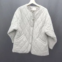 ◇ ⊇ rps アールピーエス 長袖 キルティングコート サイズF カーキ レディース E  【1501160025142】