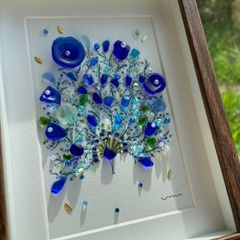 チーコ様♡リクエスト シーグラスアート クリスマスツリーNo.1 - メルカリ