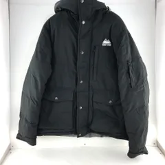 02w10963 FIRST DOWN ファーストダウン  中綿ジャケット  ブラック L  メンズ  フード付き  アウター  ナイロン  642931  【中古品】