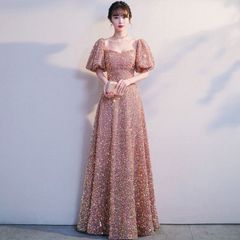 カラードレス パーティードレス ロングドレス  キラキラ 演奏会用 結婚式 ワンピース レディース ドレス お呼ばれ フォーマルドレス  大人 ピアノ 発表会  マキシ丈 20代30代40代  成人式 mingmei08
