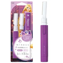 貝印 miness シェーバー bi-hada ompa L 本体 + 替刃2個付 ディズニープリンセス ラプンツェル ディズニー 音波振動 カミソリ 電動 ウブ毛 眉毛 フェイス用 [bi-hada ompa L ラプンツェル]