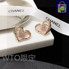 【今日特価】Chanel シャネル クラシック ハート＆ダブル C イヤリング