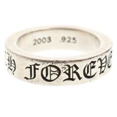 CHROME HEARTS (クロムハーツ) 6mm SPACER FOREVER 6mmスペーサーリング フォーエバーシルバー