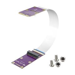 10Gtek ミニ PCIe mSATA 延長ケーブル ワイヤレスカード/mSATA SSD用 オス-メス 0.2m