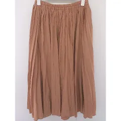 ◇ URBAN RESEARCH ROSSO アーバンリサーチ ロッソ ロング ギャザー スカート サイズF ブラウン系 レディース  【1206090003580】