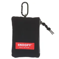 【メール便】スヌーピー 定期入れ リール付きパスポーチ BK ブラック ピーナッツ マリモクラフト ICカードケース パスケース キャラクター グッズ 