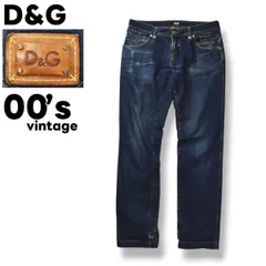 【Y2K】 00s archive ドルチェ&ガッバーナ DOLCE & GABBANA D&G ローライズ レギュラー ストレート デニム ジーンズ パンツ 31 インディゴ メンズ