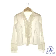 ☆美品 INGNI イング トップス カットソー フリル おしゃれ 長袖 レディース ホワイト M 901-4423 送料無料 古着