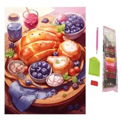 SENTO JONA ダイヤモンドアート アートパネル 四角いビーズ キット ビーズアート 手芸 ダイヤモンドペインティング スクエア 30x40cm (8) [8]