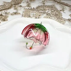 いちごの傘のアンブレラマーカー