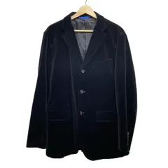 値下げ中10-36【美品】PaulSmith ベロアジャケット　黒ベルベット 楽天市場】ベロア テーラードジャケットの通販 10-36【美品