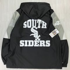USA限定 Mitchell&Ness MLB シカゴ ホワイトソックス Team Origins ハーフZIP ウィンドブレーカー