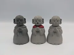 お地蔵様　陶器置物　6体 地蔵 お地蔵さま 6体セット 小さい 陶器/ 六地蔵 /家庭用 自分用