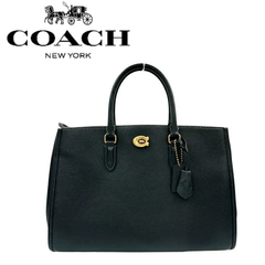 【未使用品】COACH コーチ ブルック キャリーオールレザー ブラック レディース CE730