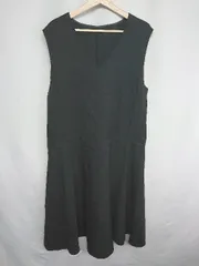 ◇ ⊂ COMME CA ISM Ｖネック ロング丈 ワンピース サイズ9 ブラック レディース E  【1409100022070】