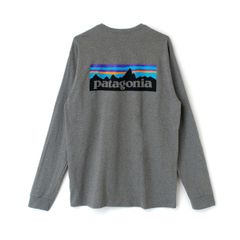 新品タグ付 Patagonia パタゴニア 長袖 Tシャツ グレー ロングスリーブ・P-6ロゴ・レスポンシビリティー GRAVEL HEATHER 38518 当店管理番号 56427247